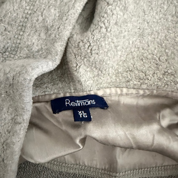 Reitmans Grey Hooded Robe - size xl - Picture 3 of 6